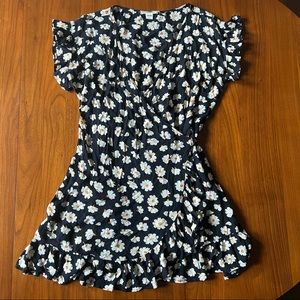 Billabong Floral Wrap Dress, Size Medium